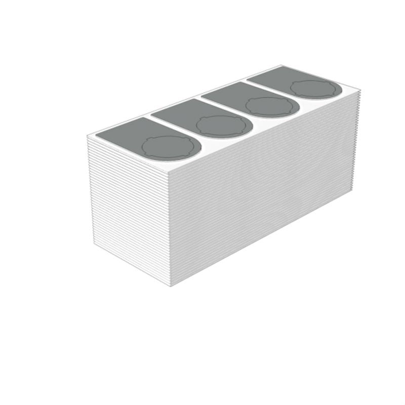 2621130000 - 47.75x27 mm Self-Adhesive Silver Device Markers  (Pack of 500)