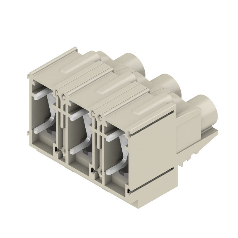1839190000 - 12.70mm PCB Terminal, 3 Poles, 90° Angle, Pebble Grey  (Pack of 20)