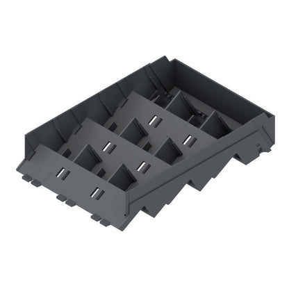 1455770000 - Graphite Grey OMNIMATE Side Element 67mm Wide, 3 Connection Levels  (Pack of 8)