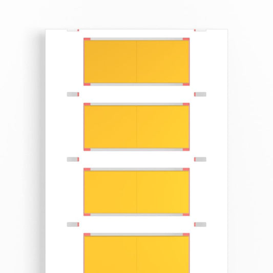 2438150000 - Yellow Cable Marker 25.4x20.9mm, 6.4-12.7mm Size Range  (Pack of 1000)