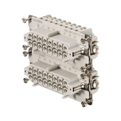 1216100000 - Durable 16A Female Insert, 500V, RoHS Compliant, Copper Alloy