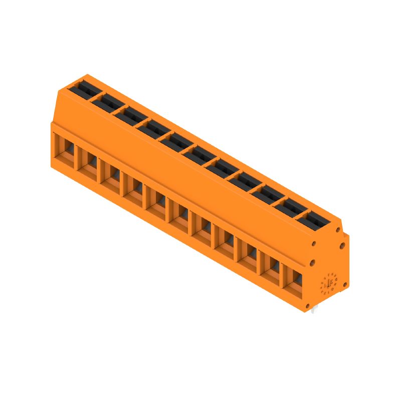 2786630000 - 5.00mm 11-Pole Orange PCB Terminals, 90° Angle, PUSH IN  (Pack of 68)