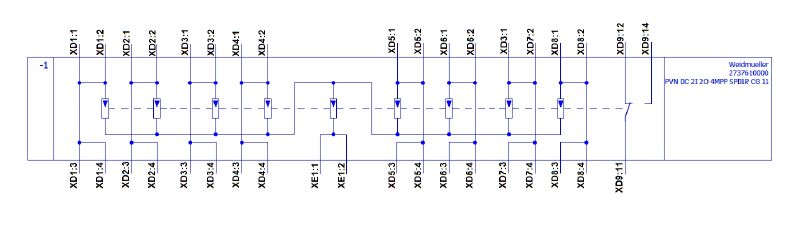 2737610000 - 1100V Photovoltaic Combiner Box with Surge Protection