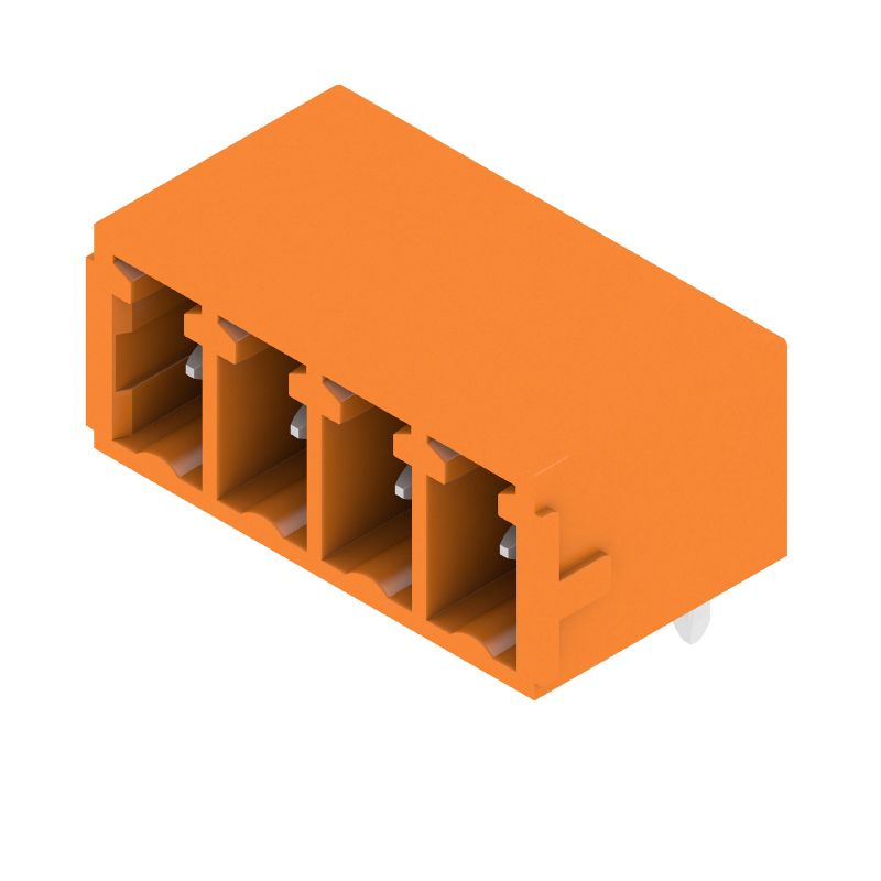 1942070000 - 3.81mm Pitch Orange Male Header Connector with 4 Poles  (Pack of 108)