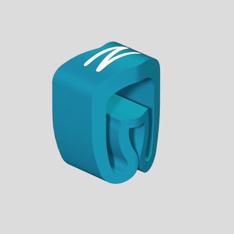 1568251664 - Blue/White Cable Markers, 2.5-5mm, RoHS Compliant  (Pack of 500)