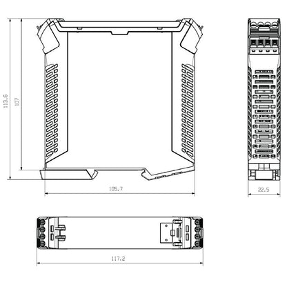 1519300000 - Black OMNIMATE CH20M Housing Kit, 22.5mm Wide