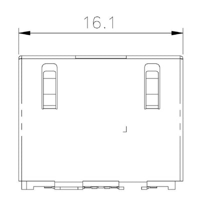 2514600000 - 180° RJ45 Modular Jack, 8 Pole Connector for Cat. 5  (Pack of 300)