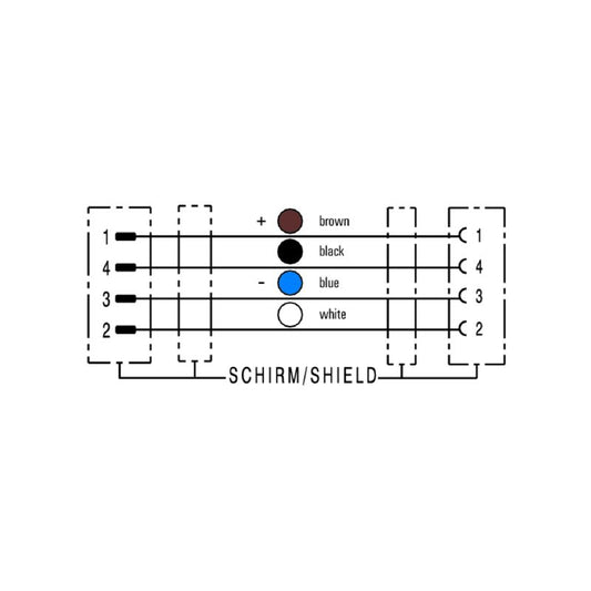 1059480300 - 3m Shielded Sensor Line with M12 Connectors