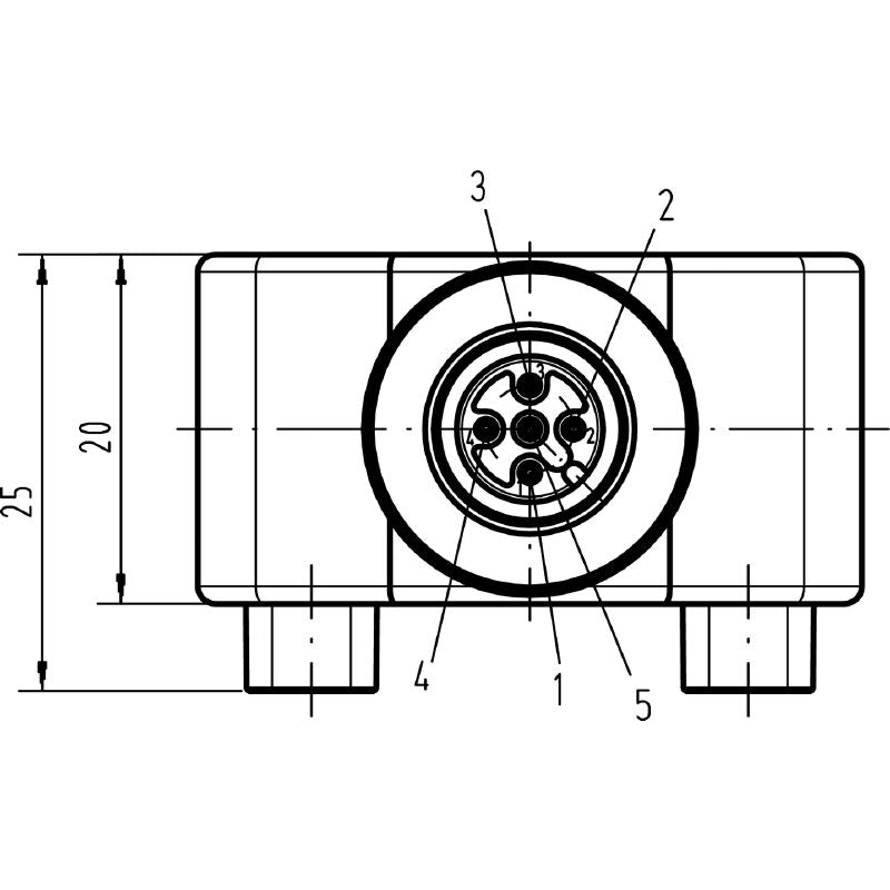 1881710000 - Durable M12 Y Connector with Serrated Torque Compliance