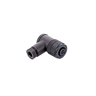 S02 - Durable M12 4-Pin Connection Socket for Tight Spaces