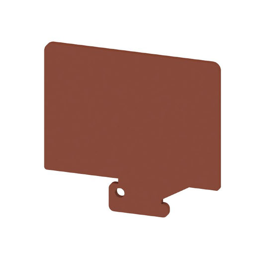 3833500000 - Dark Brown PA 66 Partition Plate, 65mm Height, V-2 Rated  (Pack of 20)