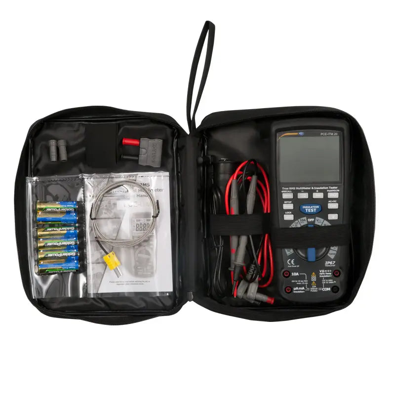 PCE-ITM 20 - 1000V Multimeter & Insulation Tester with Large LCD