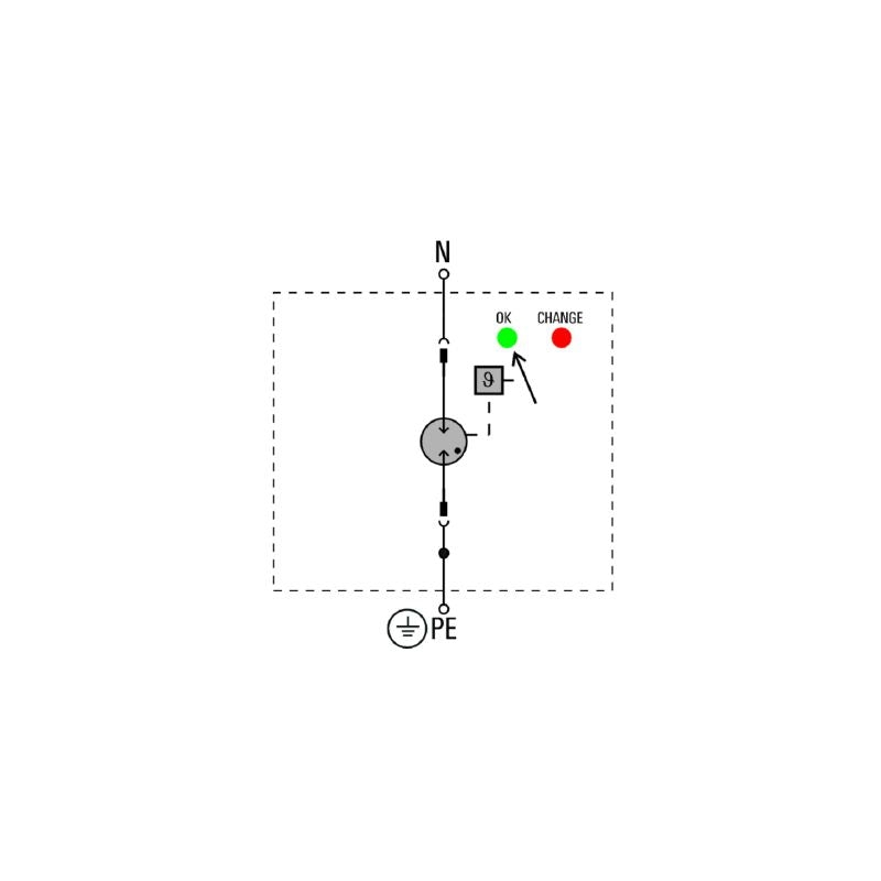 2730800000 - Compact VPU Surge Arrester for Single-Phase Networks