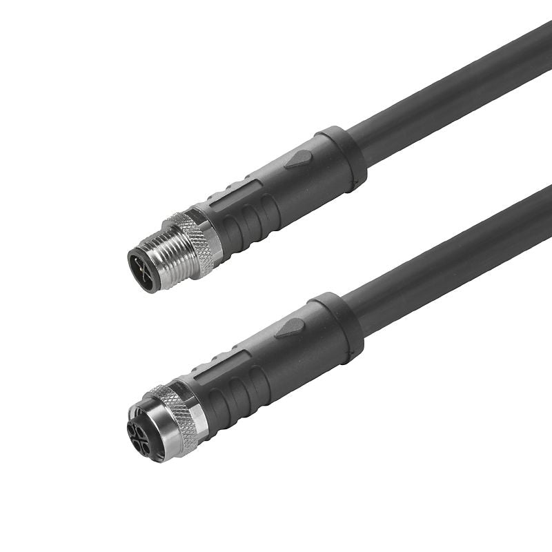 2050270200 - 2m M12 Power Cable with 4 Poles, Halogen-Free Sheath