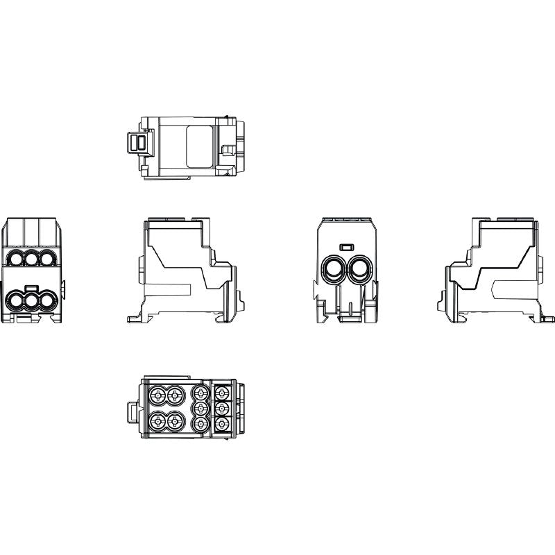 2814500000 - 8-Point Terminal Connector, 25mm², RoHS Compliant  (Pack of 3)