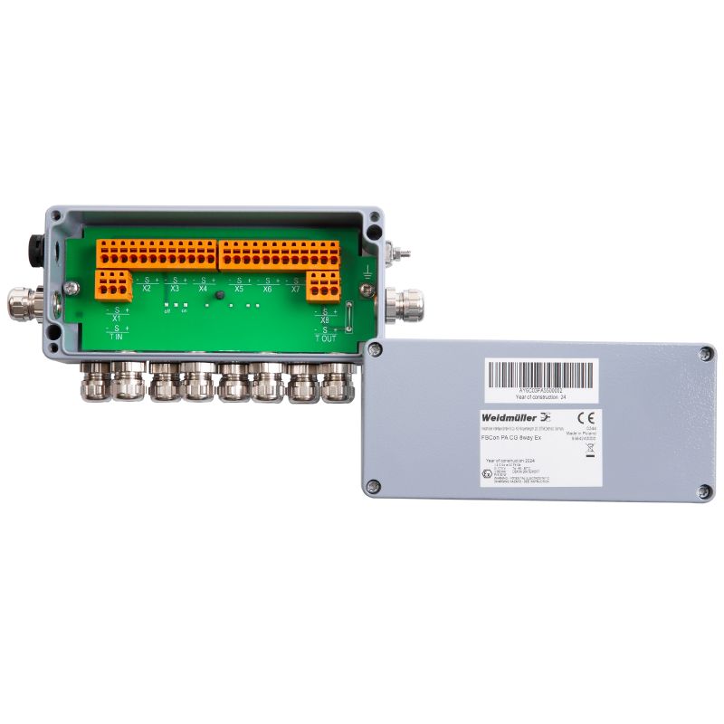 8564240000 - 8-Way Passive Field Distributor for Hazardous Areas