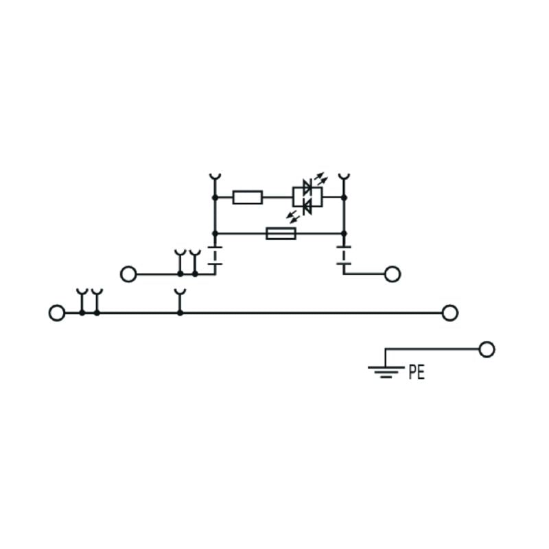 2894060000 - 4mm² Fuse Terminal, 6.3A, 5 Connections, Black  (Pack of 50)