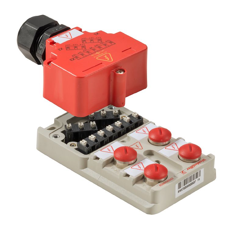 2009620000 - M12 Hood Connector, 400V, 144A, IP68 with LED Indicator