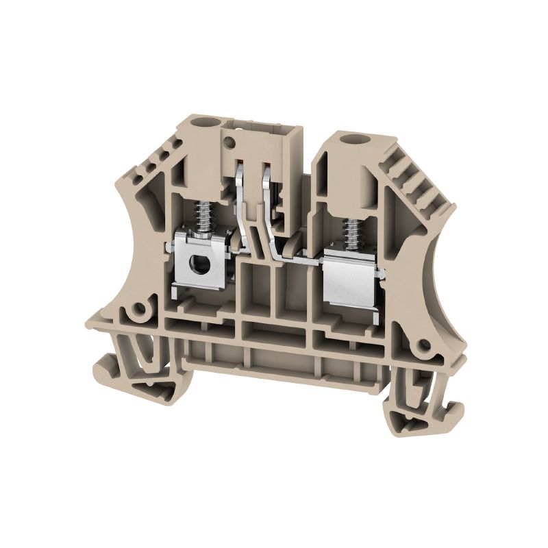 2436380000 - Dark Beige Test-Disconnect Terminal, 4mm², 32A Capacity  (Pack of 50)