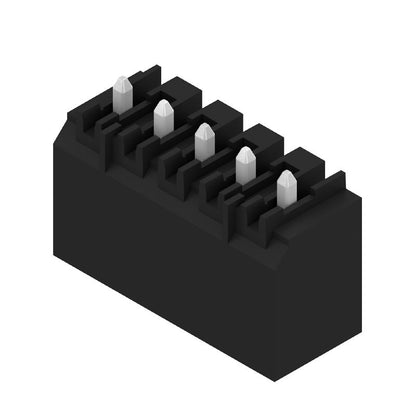 1753012001 - 3.50mm 5-Pole Black PCB Connector for THT/THR Soldering  (Pack of 50)
