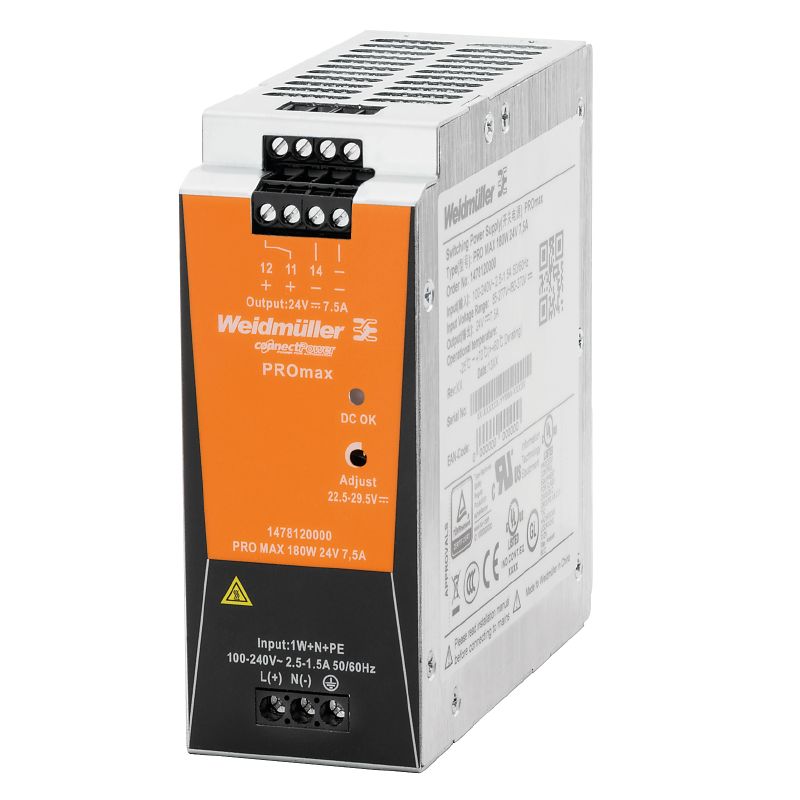 1478120000 - 180W 24V Power Supply Unit for TS35 Mounting Rails