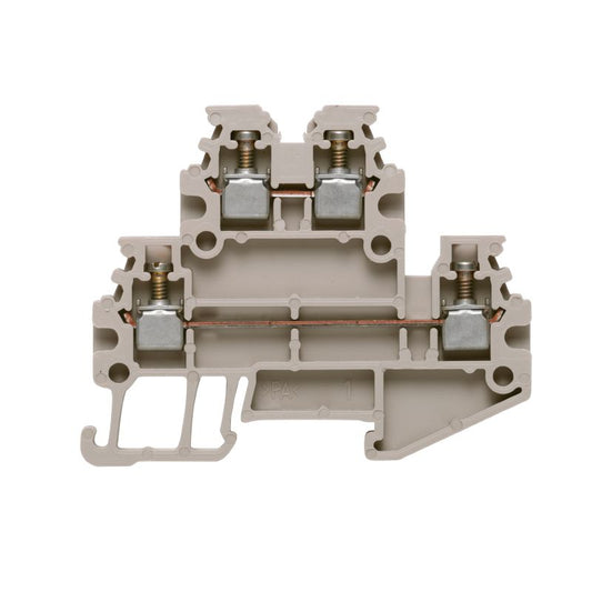 1753290000 - Dual-Level Beige Terminal for 1.5 mm² Wires, 400 V  (Pack of 100)