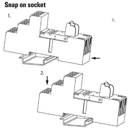 8876220000 - 12A Black Relay Socket, 48.3mm x 98mm x 28mm  (Pack of 10)