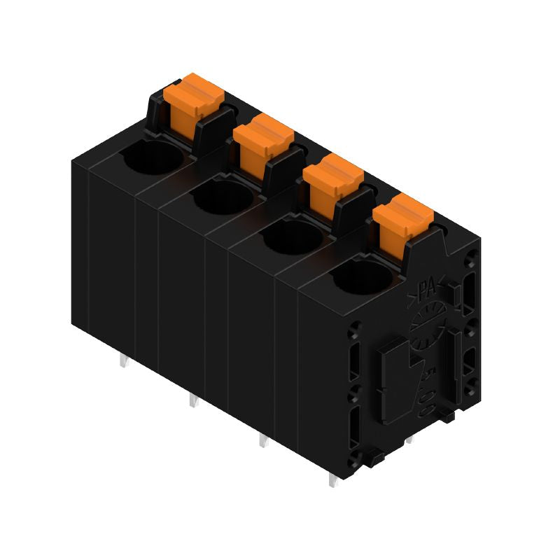 2774450000 - 7.50mm Black PCB Terminal, 4 Poles, 180° Angle  (Pack of 50)