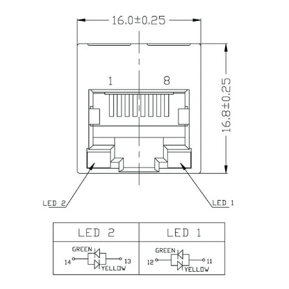 1534760000 - 10-Pole PCB Connector with Nickel-Plated Shield for Durable Assembly  (Pack of 120)