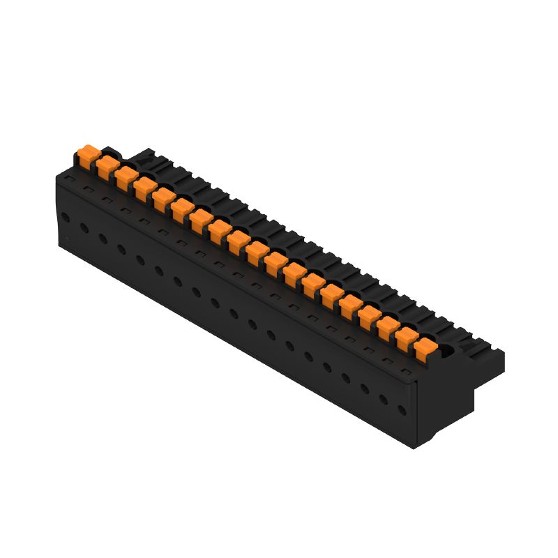 1000200001 - 5.08mm PCB Female Connector, 19 Poles, 90° Orientation  (Pack of 18)