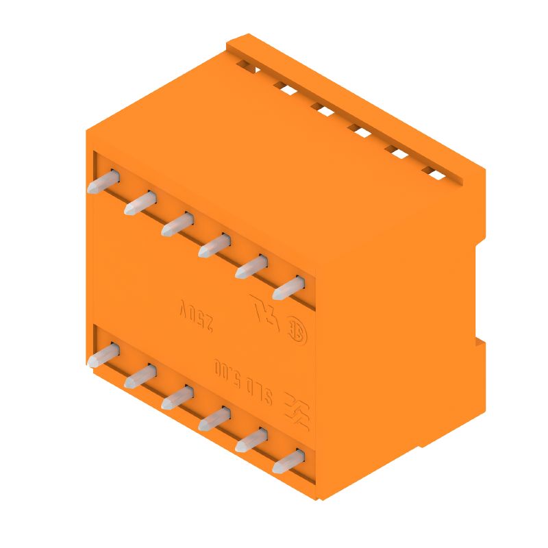 1614850000 - 5mm Pitch 12-Pole Male PCB Connector, Tin-Coated, Orange  (Pack of 50)