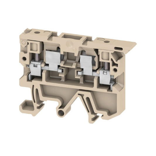 0456360000 - 4mm² Fuse Terminal, 19A, Beige, Screw Connection  (Pack of 100)