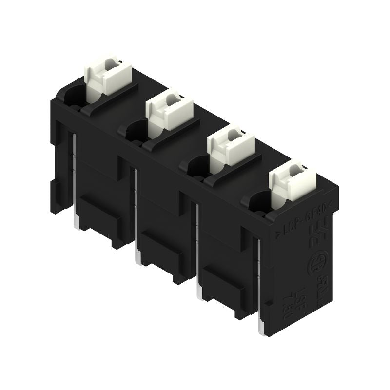 1870300000 - Black 4-Pole PCB Terminal, 7.50mm Pitch, 180° Angle  (Pack of 20)