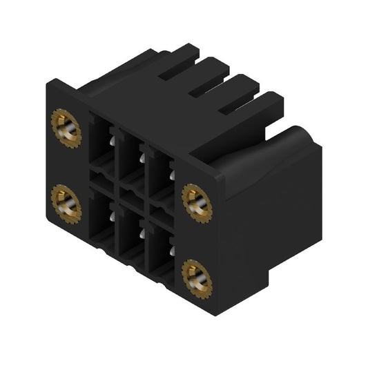 1041310000 - 3.81mm 6-Pole Male PCB Connector, 90° Elbow, Black  (Pack of 50)