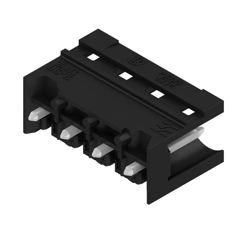 1775592001 - 5.08mm THT Male Header Connector, 4-Pole, Black Box  (Pack of 100)