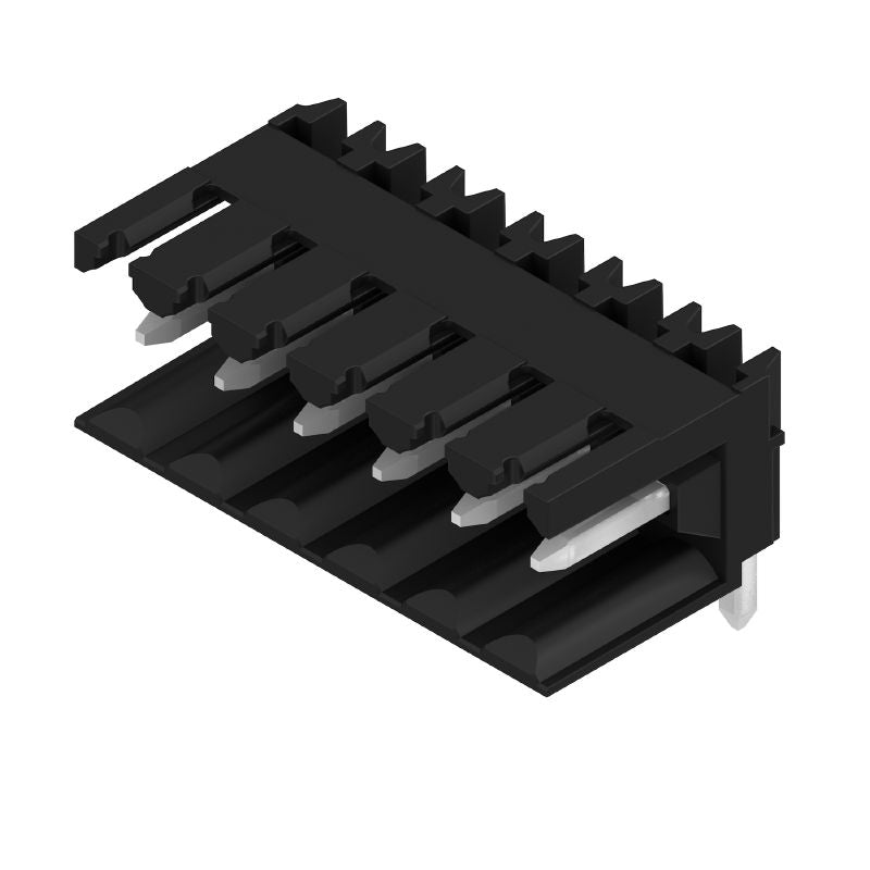 1790280000 - 3.5mm 6-Pole Male PCB Connector, 90° Angle, Black  (Pack of 50)