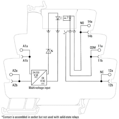 1127250000 - Solid-State Relay 24-230V, 2A DC Switching能力  (Pack of 10)