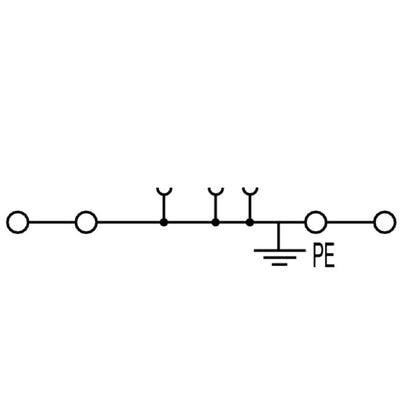 2051560000 - 4 mm² Green/Yellow PUSH IN Terminal, 39.5mm Depth  (Pack of 50)