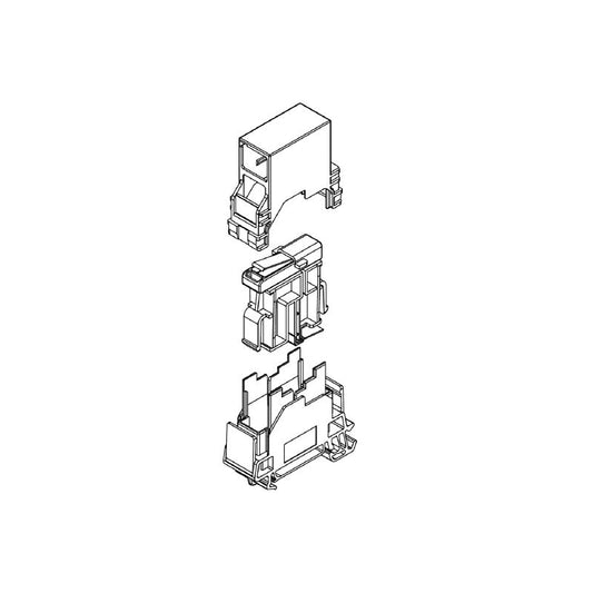 8946920000 - Cat.6A RJ45 Mounting Rail Outlet, Shock Resistant
