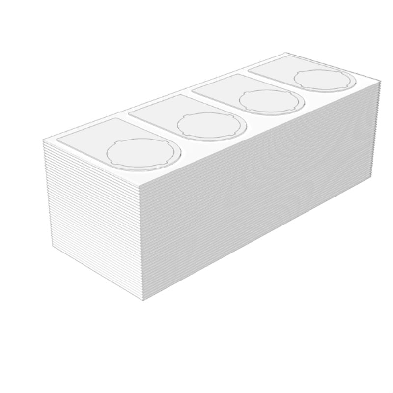 2621190000 - White Polyester Label Markers, 56x36mm, RoHS Compliant, 100 Pack  (Pack of 100)