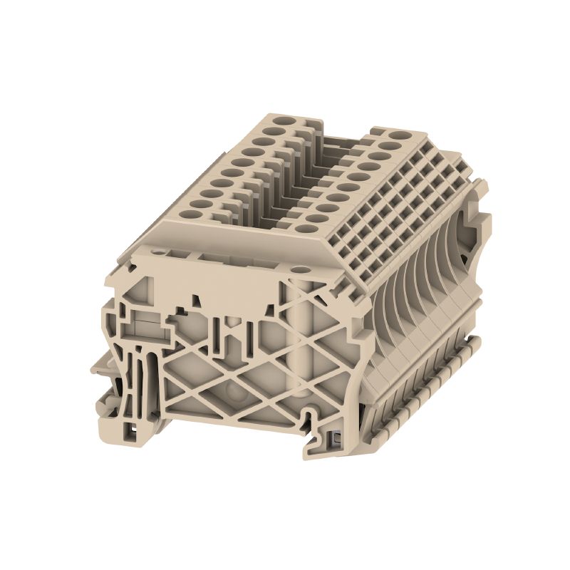 1781730000 - Dark Beige 4mm² Feed-Through Terminal Block, 24A, 800V