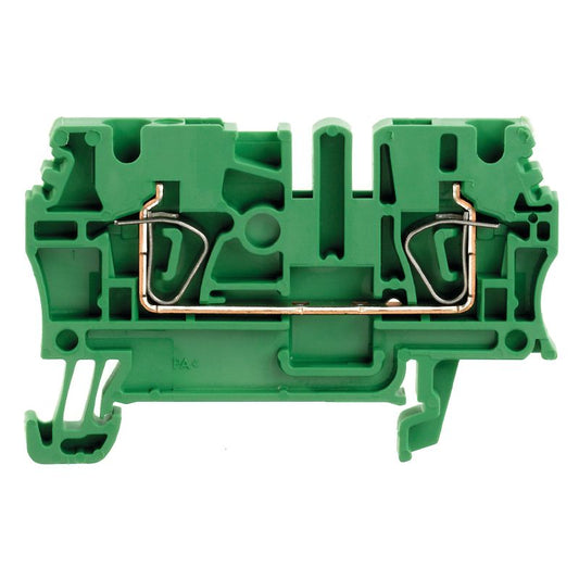1683280000 - Green Feed-Through Terminal 2.5 mm² for Tension-Clamp Connections  (Pack of 100)