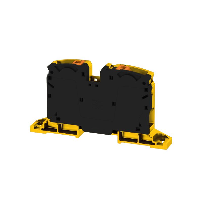 2552160000 - Durable Black/Yellow 35mm² PUSH-IN Feed-Through Terminal  (Pack of 10)