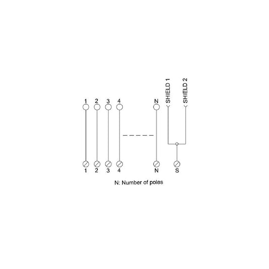 7940102388 - IEC 60807 37-Pin Female D-Sub Connector with Screw Connections
