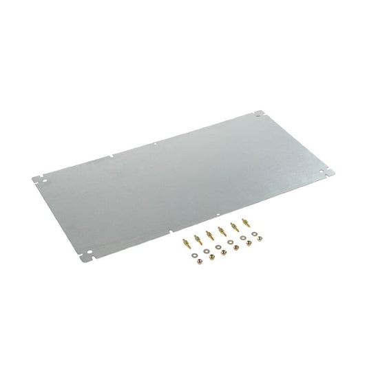 9502750000 - Silver 550mm Polyester Enclosure with Mounting Plate