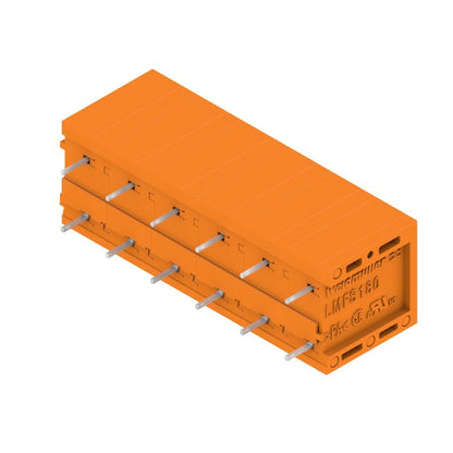 2774800000 - Orange 6-Pole PCB Terminal, 7.50mm Pitch, 180° Connection  (Pack of 30)