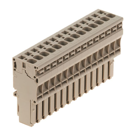 1855110000 - Beige Plug-In Connector, RoHS Certified, 91mm Wide  (Pack of 10)