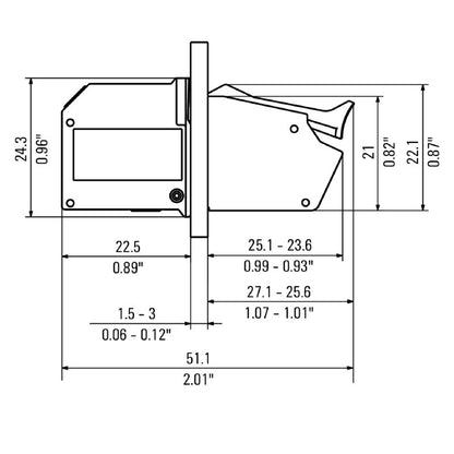 1288470000 - OMNIMATE 4mm² Feed-Through Terminal with Direct Mounting  (Pack of 100)