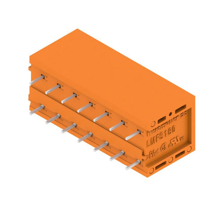 1331490000 - 5.08mm PCB Terminal, 7-Pole, 180° Angle, Tinned Orange  (Pack of 40)