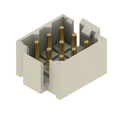 1442400000 - 5mm Pitch Gold-Plated Male Header PCB Connector, 9 Poles  (Pack of 50)